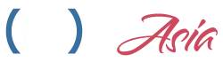 Logo: blue curved brackets enclosing a white square, followed by red cursive text.